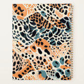Persoonlijke Giraffe Luipaard Dierprint Planner (Achterkant)