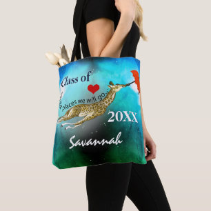 Persoonlijke Giraffe Oh de Plaatsen Waar We Naar T Tote Bag