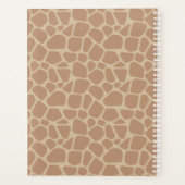 Persoonlijke Giraffe voor afdrukken van dieren 202 Planner (Achterkant)