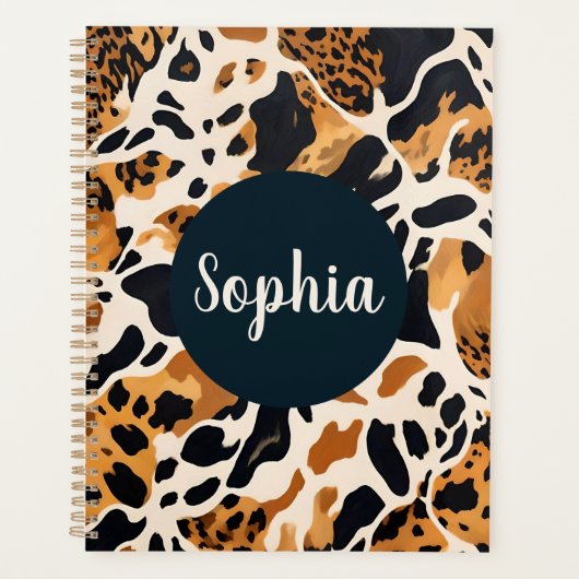 Persoonlijke Giraffeprint Planner (Voorkant)