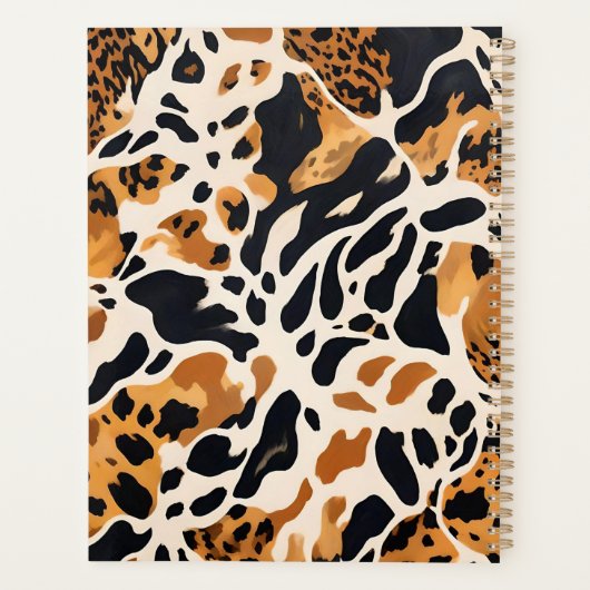 Persoonlijke Giraffeprint Planner (Achterkant)