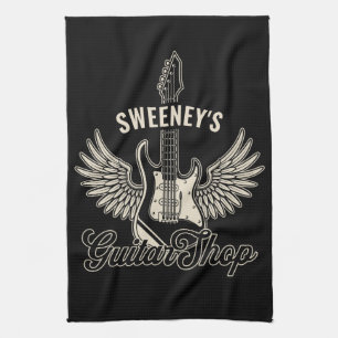 Persoonlijke Gitaarwinkel Electric Wings Gitarist Theedoek