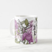 Persoonlijke Gladiolus Koffiemok (Voorkant links)