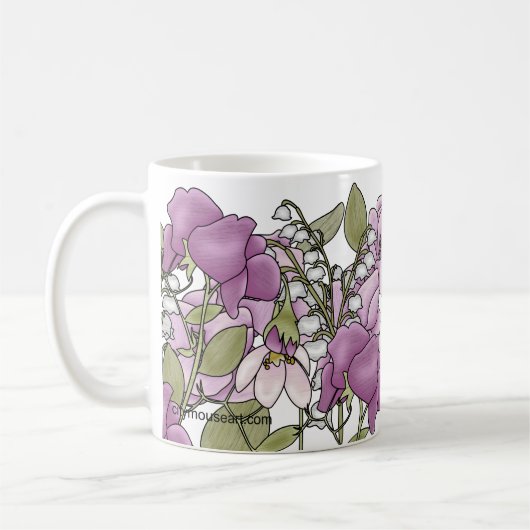 Persoonlijke Gladiolus Koffiemok (Links)