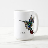 Persoonlijke Glas-in-Lood Hummingbird Mok (Voorkant rechts)