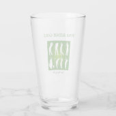Persoonlijke glas tumbler met golfbaan (Achterkant)
