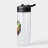 Persoonlijke glazen giraf waterfles (Links)