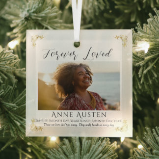 Persoonlijke glazen kerstbal als aandenken | Aande Glas Ornament