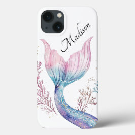 Persoonlijke glinsterende zeemeerminstaart telefoo Case-Mate iPhone case