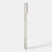 Persoonlijke glinsterende zwarte en witte marmer iPhone hoesje (Rechterkant)