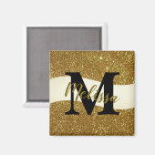 Persoonlijke glitter magneet (Voorkant / Achterkant)