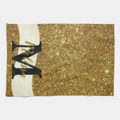 Persoonlijke glitter theedoek (Horizontaal)