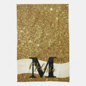 Persoonlijke glitter theedoek (Verticaal)