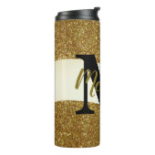 Persoonlijke glitter thermosbeker (Gedraaid links)