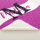 Persoonlijke glittersherpadeek sherpa deken (3/4)