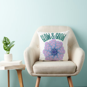 Persoonlijke Glow & Grow Esthetische Bloemrijke Ci Kussen