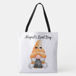 Persoonlijke Gnome Trick or Treat Boodschappentent Tote Bag