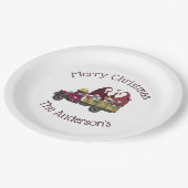 Persoonlijke gnomen Wine Truck Holiday Papieren Bordje (Gekanteld)