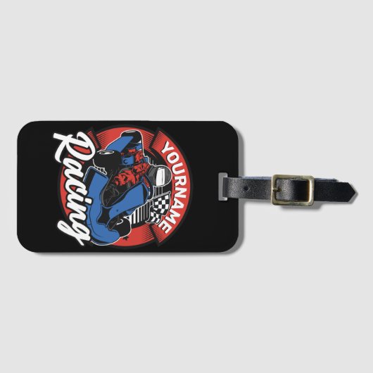 Persoonlijke Go Kart Extreme Racing Karting Race Bagagelabel (Voorkant (horizontaal))