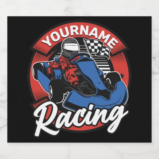 Persoonlijke Go Kart Extreme Racing Karting Race Bier Etiket (Enkel label)