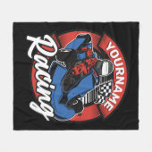 Persoonlijke Go Kart Extreme Racing Karting Race Fleece Deken (Voorkant (Horizontaal))