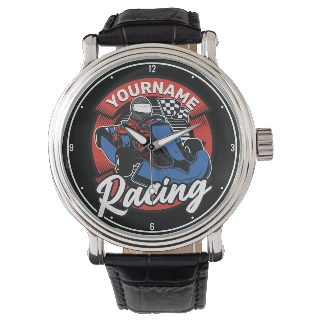 Persoonlijke Go Kart Extreme Racing Karting Race Horloge (Voorkant)