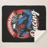 Persoonlijke Go Kart Extreme Racing Karting Race Sherpa Deken (Voorkant (horizontaal))