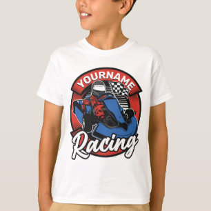 Persoonlijke Go Kart Extreme Racing Karting Race T-shirt