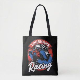 Persoonlijke Go Kart Extreme Racing Karting Race Tote Bag