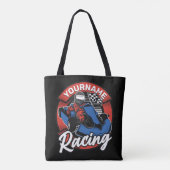 Persoonlijke Go Kart Extreme Racing Karting Race Tote Bag (Achterkant)