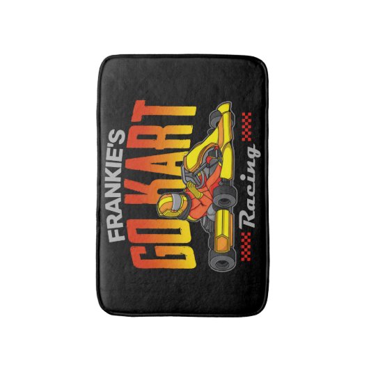 Persoonlijke Go Kart Racing Motorsport Karting Badmat (Voorkant Verticaal)