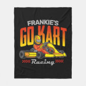 Persoonlijke Go Kart Racing Motorsport Karting Fleece Deken (Voorkant)