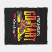 Persoonlijke Go Kart Racing Motorsport Karting Fleece Deken (Voorkant (Horizontaal))