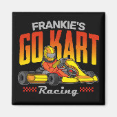 Persoonlijke Go Kart Racing Motorsport Karting Magneet (Voorkant)