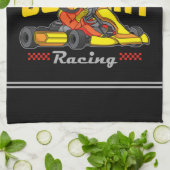 Persoonlijke Go Kart Racing Motorsport Karting Theedoek (Gevouwen)