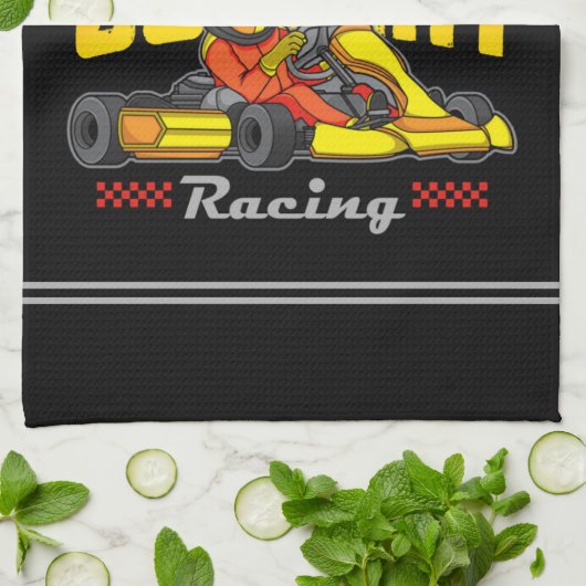 Persoonlijke Go Kart Racing Motorsport Karting Theedoek (Gevouwen)