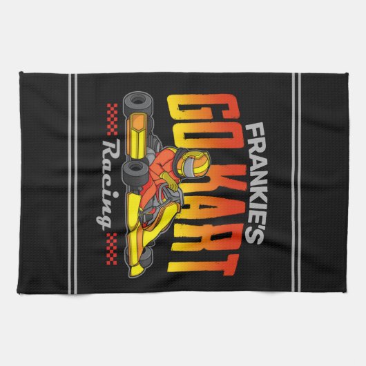 Persoonlijke Go Kart Racing Motorsport Karting Theedoek (Horizontaal)