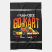 Persoonlijke Go Kart Racing Motorsport Karting Theedoek (Verticaal)