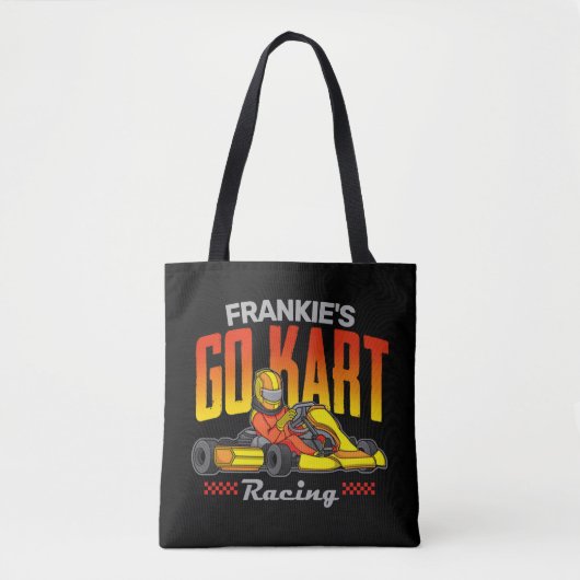 Persoonlijke Go Kart Racing Motorsport Karting Tote Bag (Voorkant)