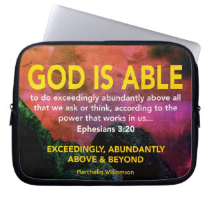 Persoonlijke GOD IS Christelijk Laptop Sleeve