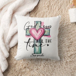 Persoonlijke God is Goed Alle Tijden Worp Kussen