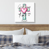 Persoonlijke God is Goed Altijd Canvas Afdruk (Insitu (Slaapkamer))