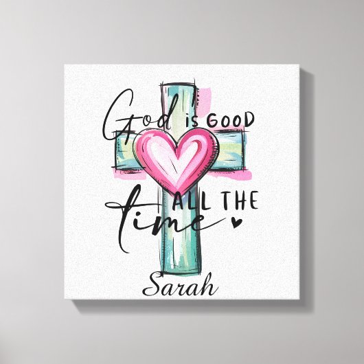 Persoonlijke God is Goed Altijd Canvas Afdruk (Voorkant)