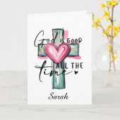 Persoonlijke God is Goed Altijd Kaart (Gele Bloem)