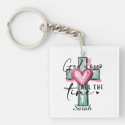 Persoonlijke God is Goed Altijd Sleutelhanger (voorkant)