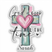 Persoonlijke God is Goed Altijd Sticker (Voorkant)