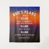 Persoonlijke GOD'S PLANNEN Jeremia 29:11 Christeli Wandkleed (Voorkant)