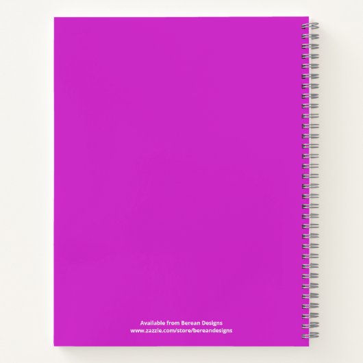 Persoonlijke GOEDEREN LOVE Floral Prayer Diary Notitieboek (Achterkant)