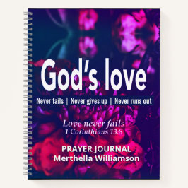 Persoonlijke GOEDEREN LOVE Floral Prayer Diary Notitieboek