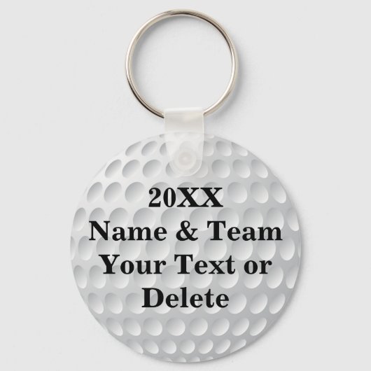 Persoonlijke goedkope golfparty geschenken sleutelhanger (Voorkant)